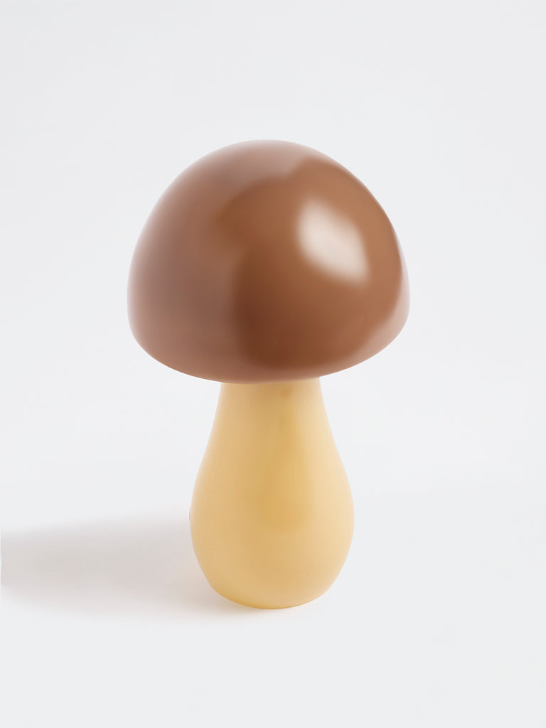 Westside Home Brown Glass Mushroom Decorative Object