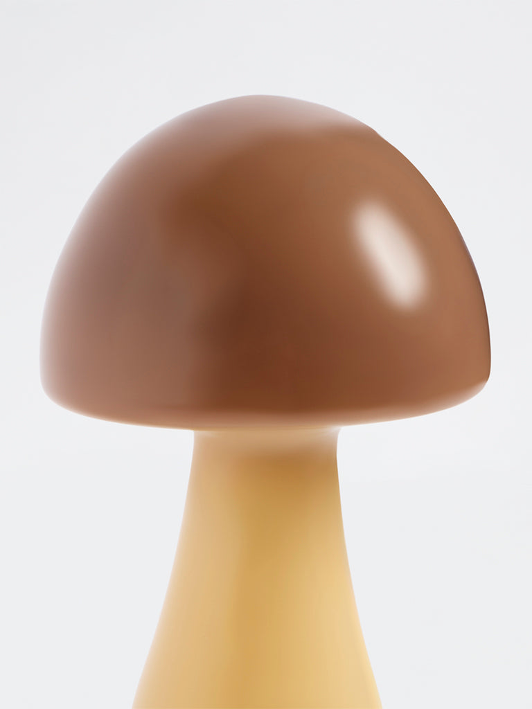 Westside Home Brown Glass Mushroom Decorative Object