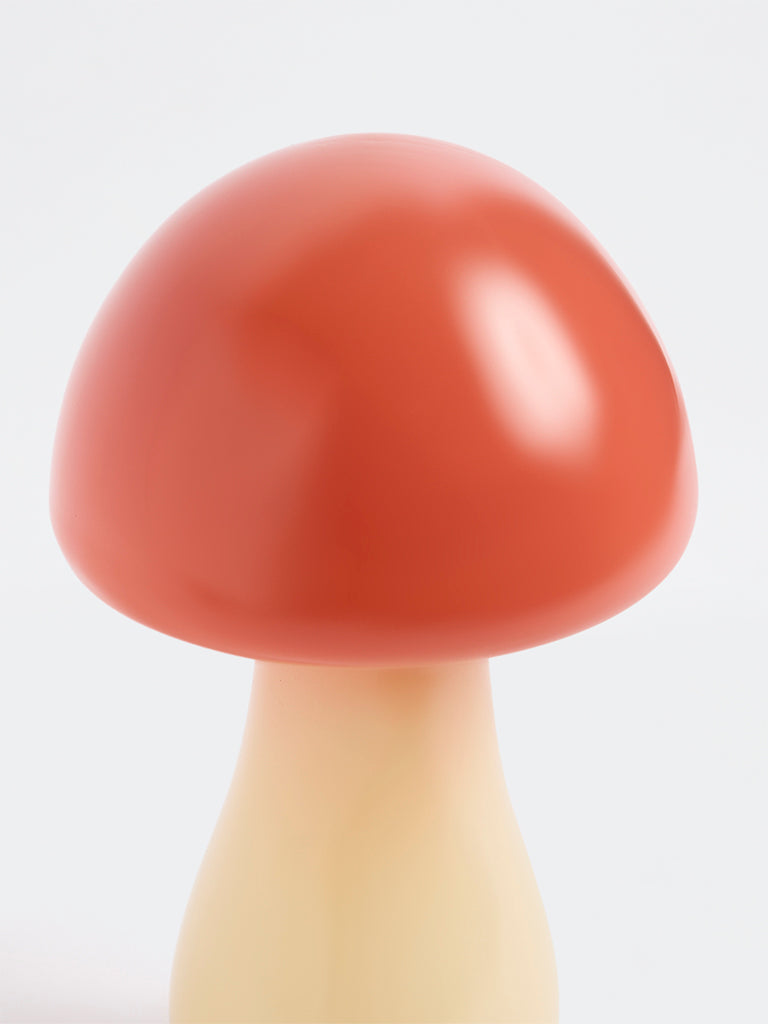 Westside Home Coral Glass Mushroom Decorative Object
