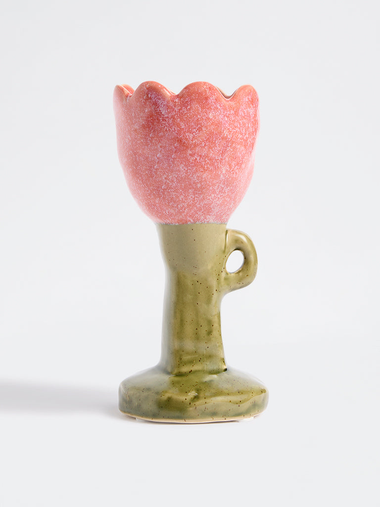 Westside Home Multicolour Floral Design Candle Holder