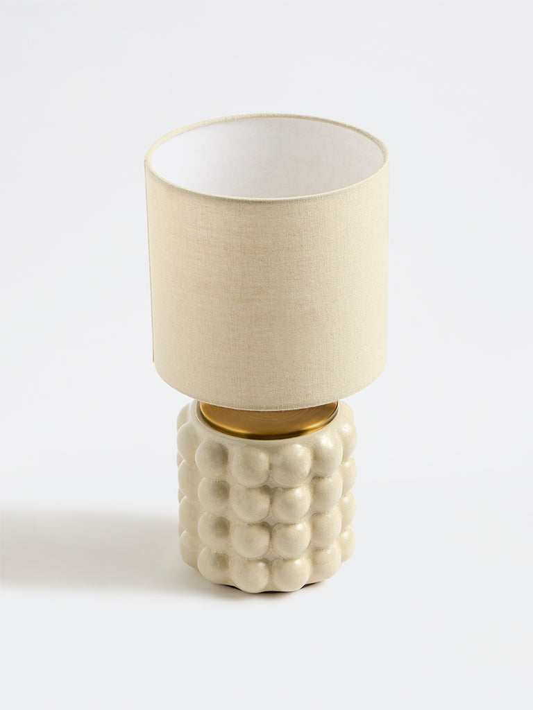 Westside Home Ivory Bubble Ceramic Table Lamp