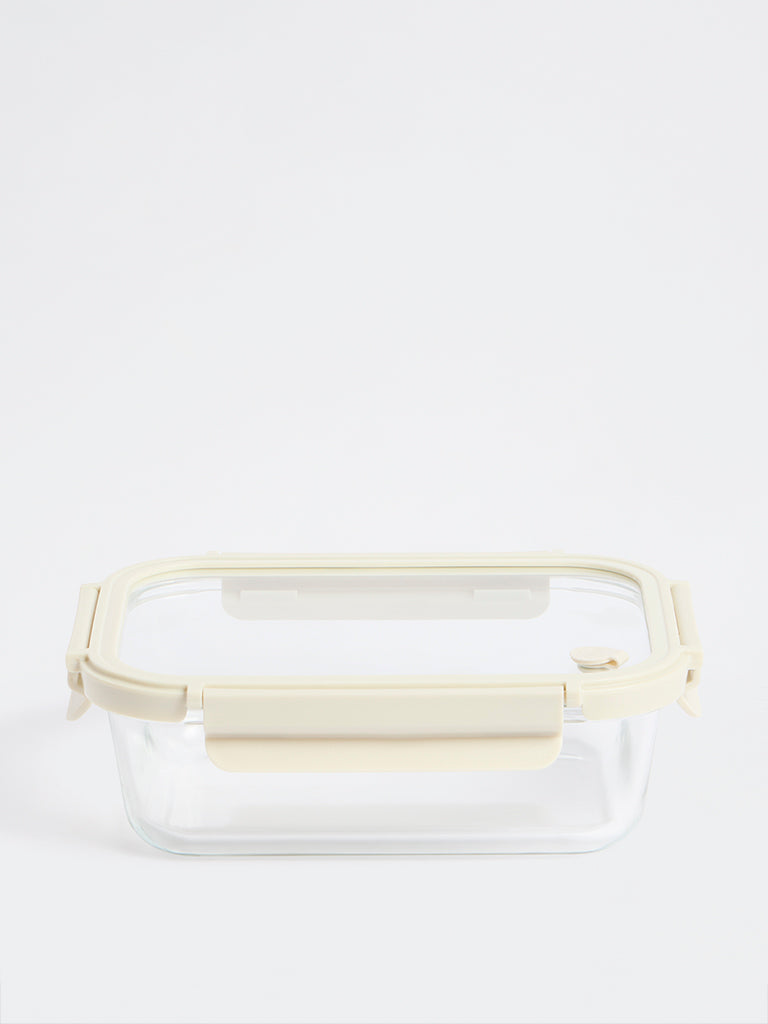 Westside Home Ivory Rectangular Lunch Box