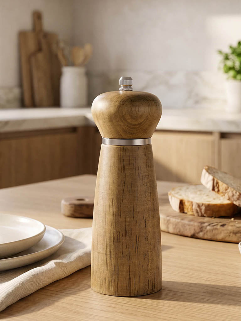 Westside Home Brown Salt and Pepper Wooden Grinder