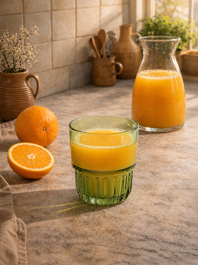 Westside Home Green Stackable Water Glass