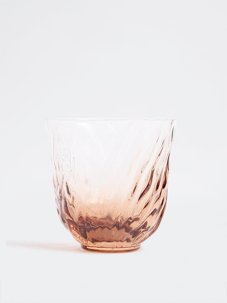 Westside Home Brown Textured Ombre Water Glass