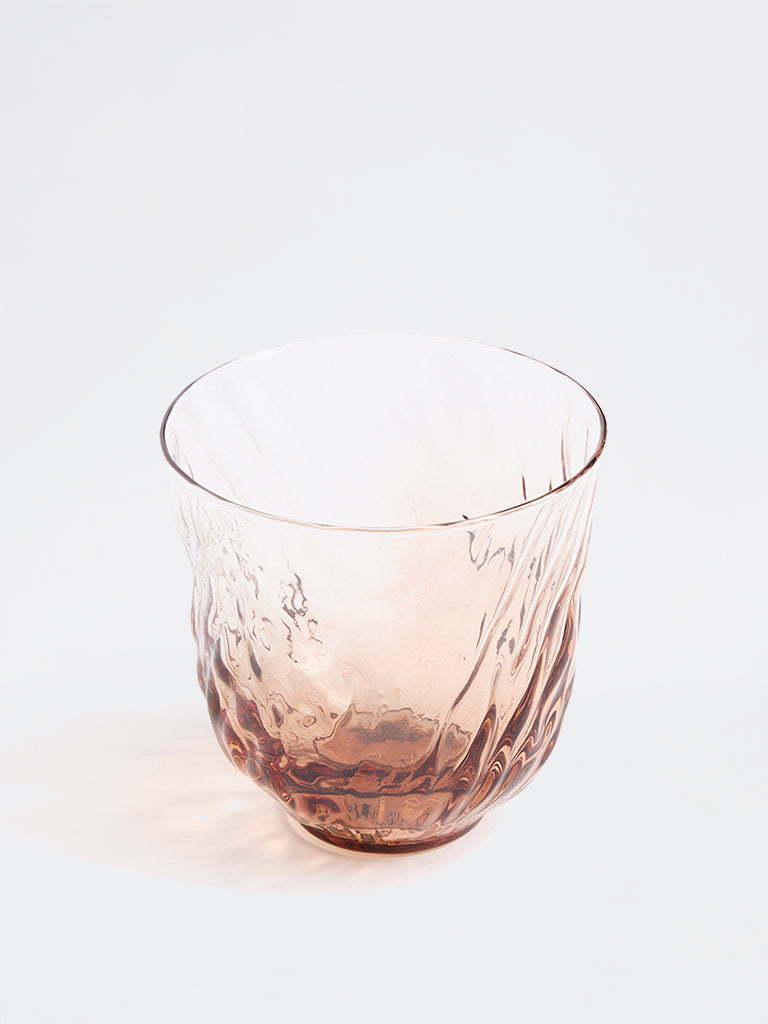Westside Home Brown Textured Ombre Water Glass