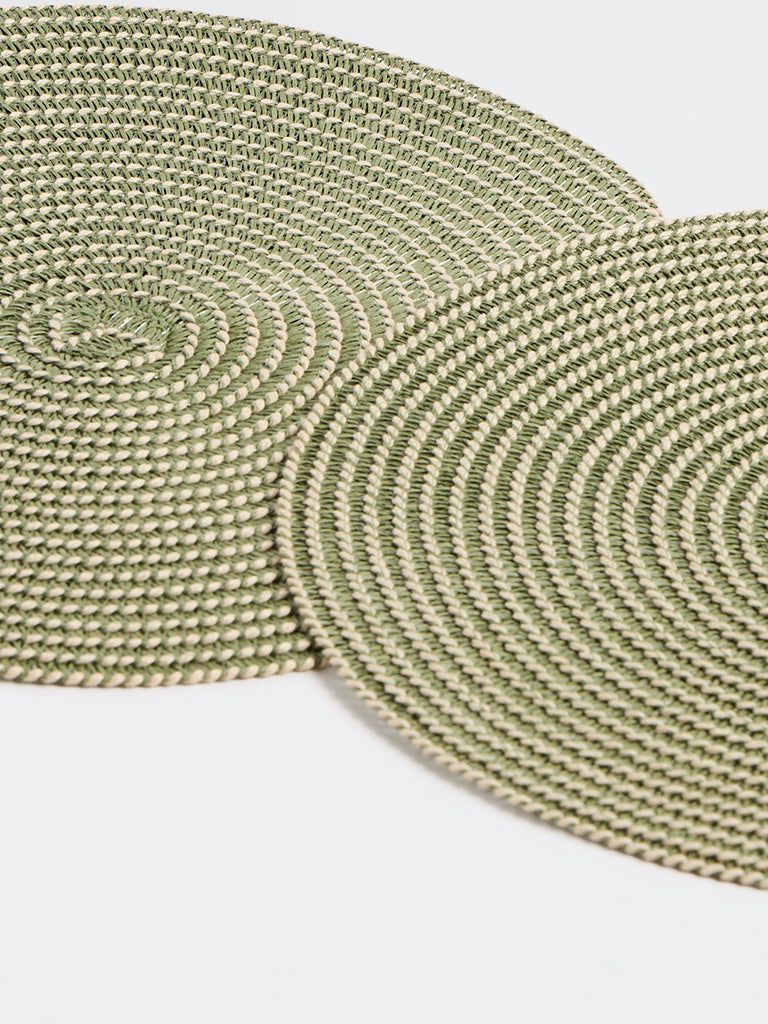 Westside Home Green Jute Woven Placemat - Set of 2