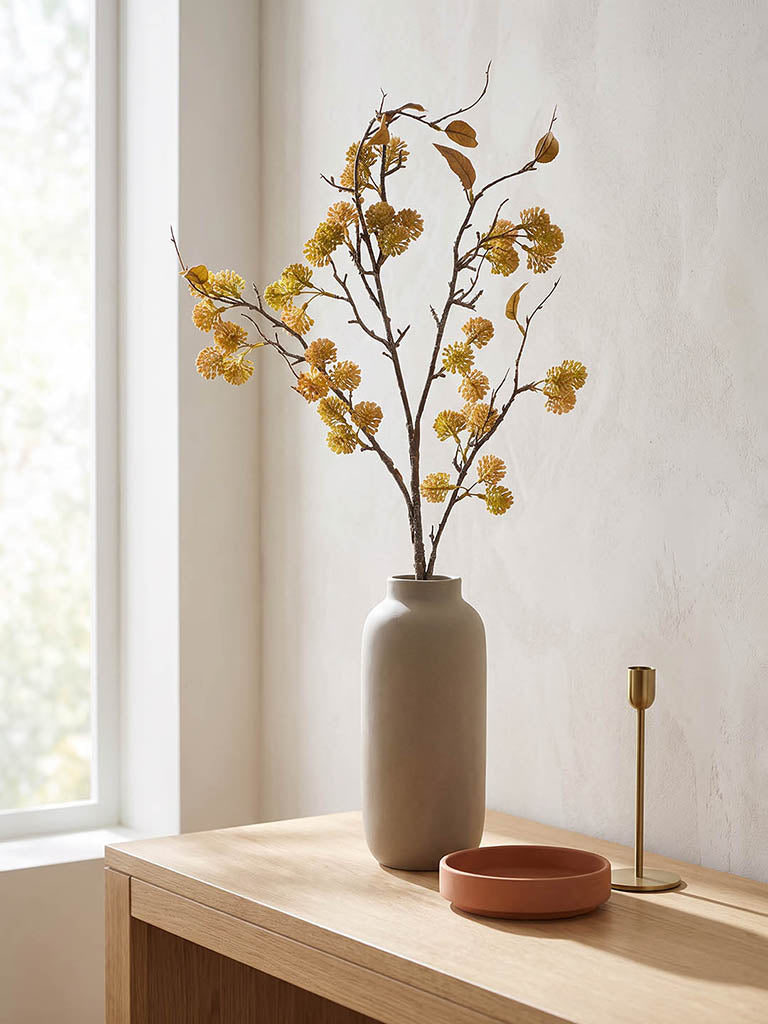 Westside Home Yellow Artificial Fruit Branch