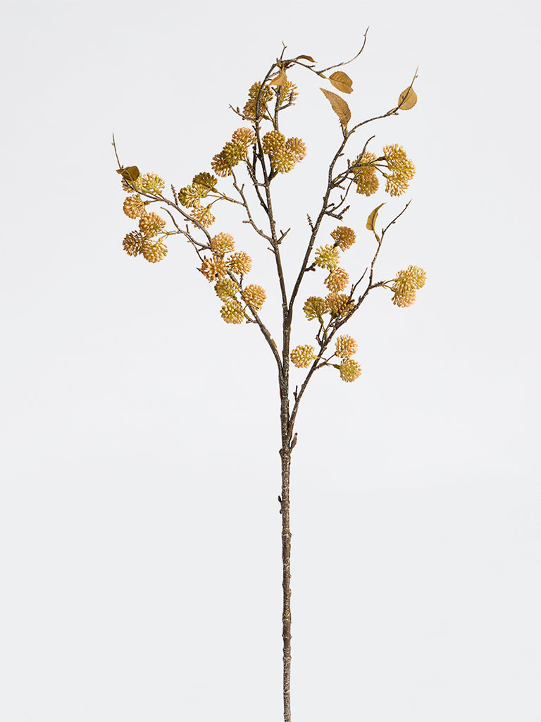 Westside Home Yellow Artificial Fruit Branch
