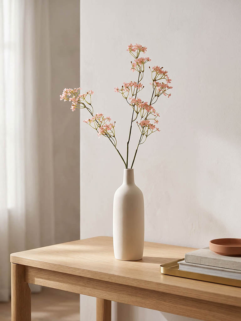 Westside Home Pink Artificial Gypsophila Flower Stem