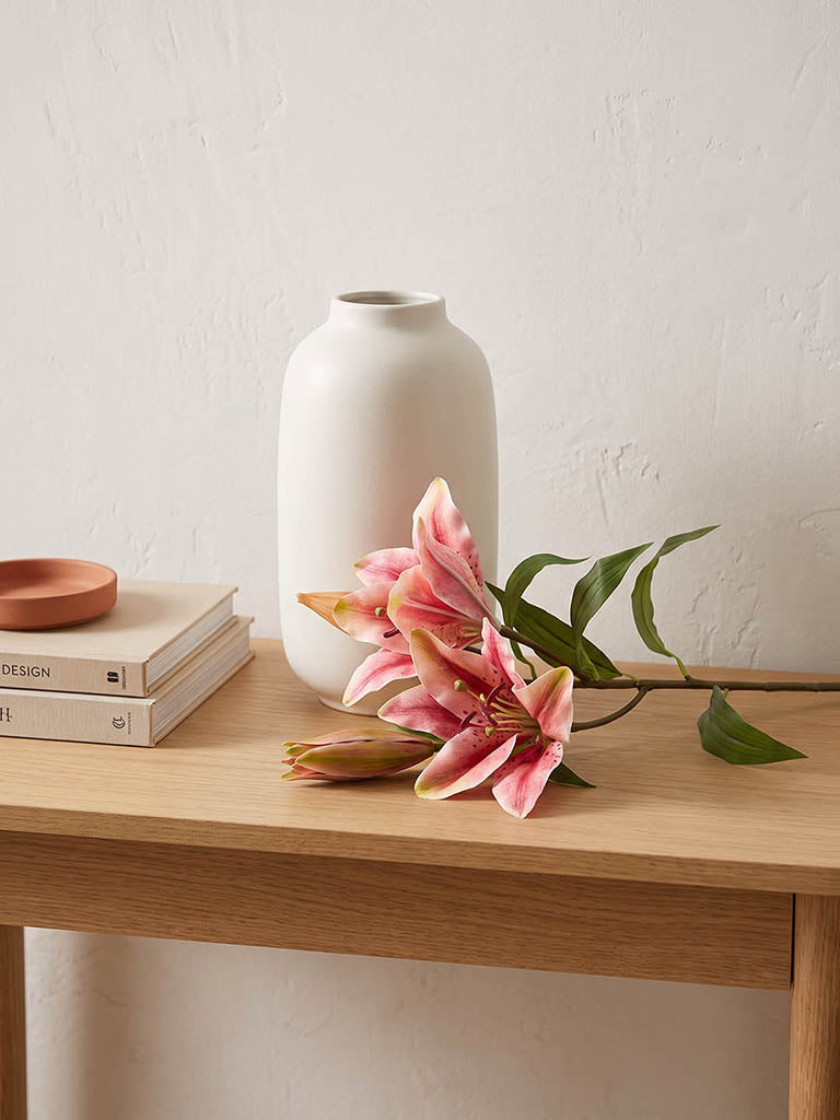 Westside Home Pink Lily Artificial Flower