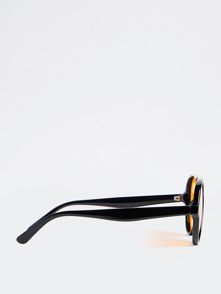 Westside Accessories Black Aviator Sunglasses - Comes with a Pouch and Cleaning Cloth