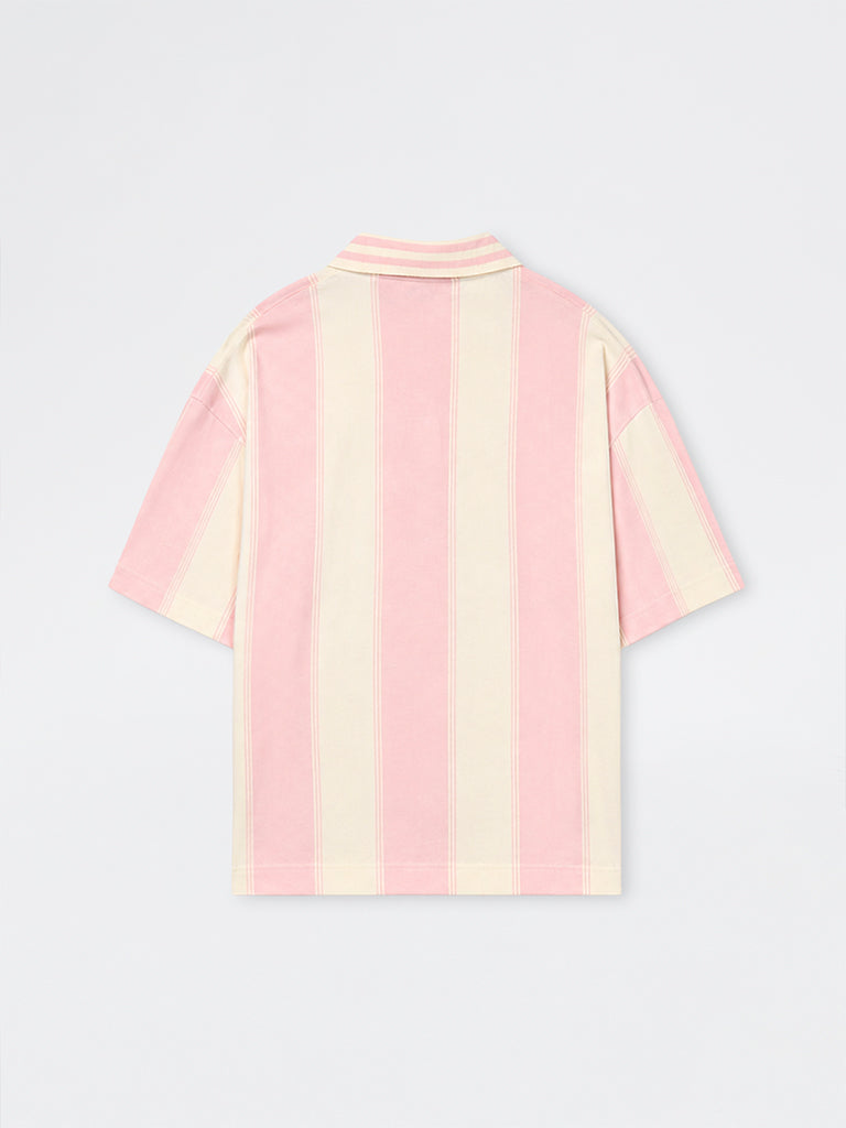 Nuon Pink Printed Relaxed-Fit T-Shirt