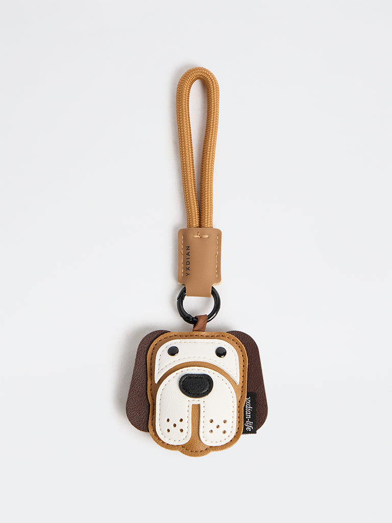 Westside Accessories Brown Dog Motif Bag Charm
