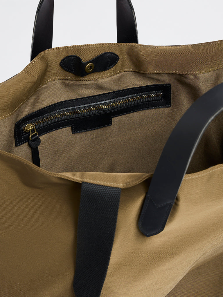 Westside Dark Olive Solid Tote Bag