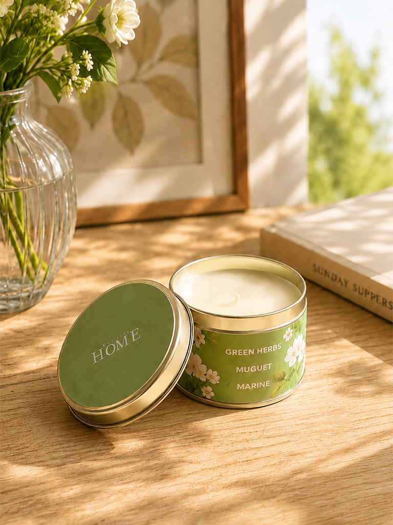 Westside Home Green Scented Tin Candle