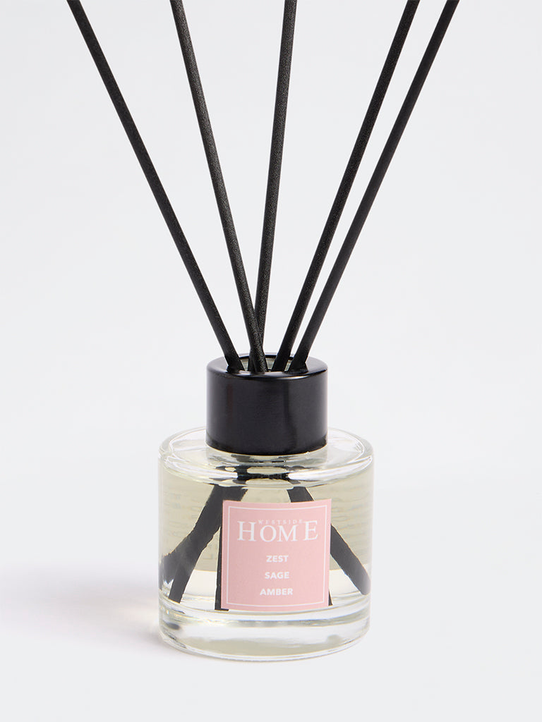 Westside Home Pink Zest, Sage and Amber Fragrance Diffuser with Five Reed Sticks