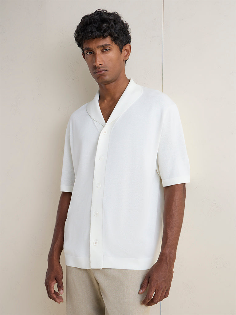 Ascot Off-White Relaxed-Fit Sweater