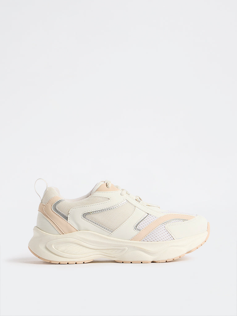 LUNA BLU Beige Chunky Sneakers