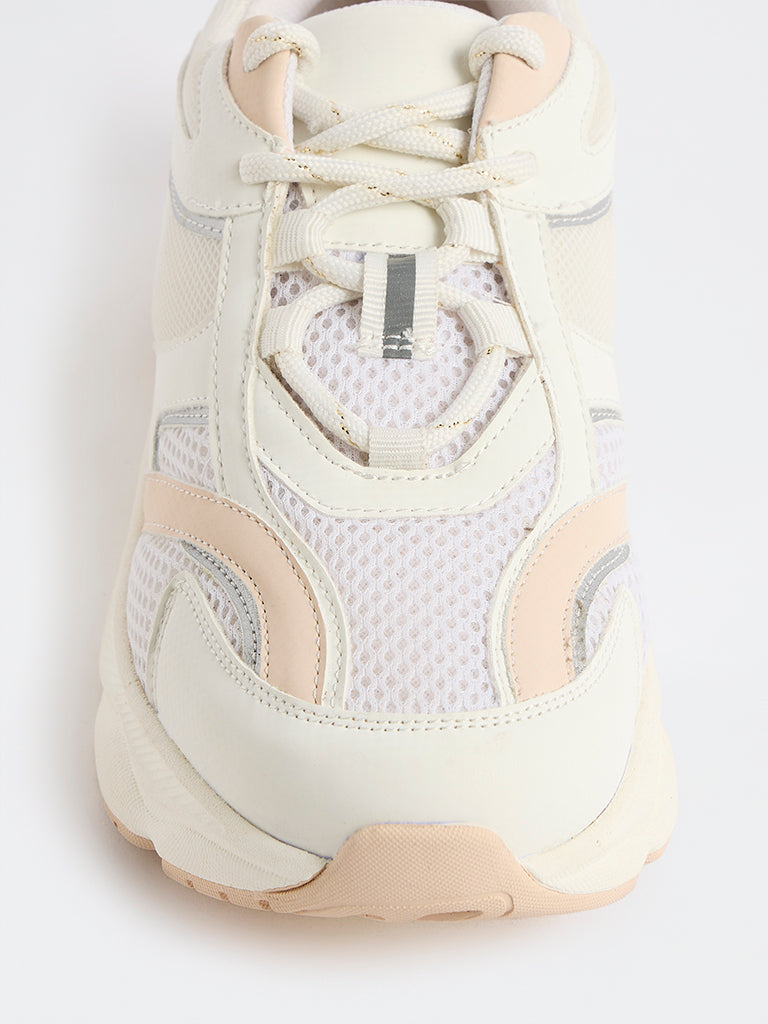 LUNA BLU Beige Chunky Sneakers