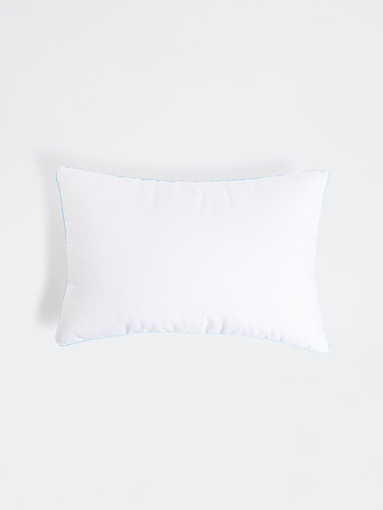 Westside Home White Piping Detailed Plush Pillow