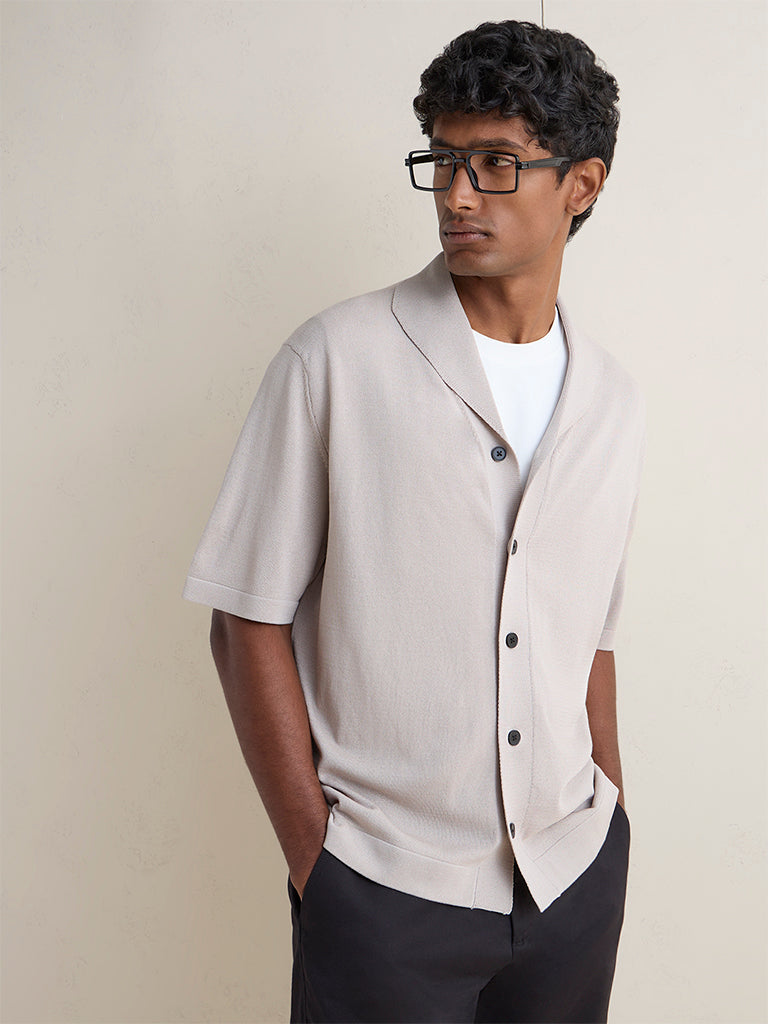 Ascot Light Taupe Relaxed-Fit Sweater