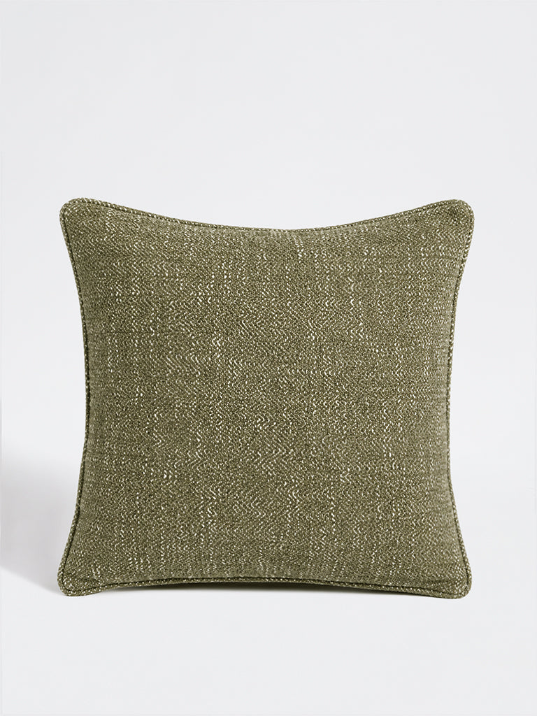 Westside Home Green Textured Cushion Cover