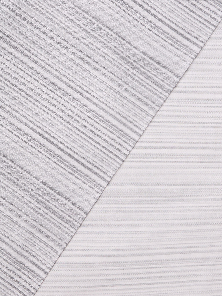 Westside Home Grey Stripe Textured Queen Bed Sheet Set