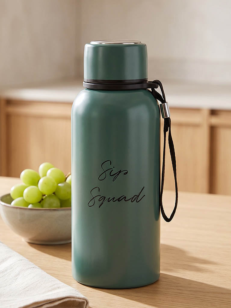 Westside Home Teal Text-Printed Water Bottle - 500ml