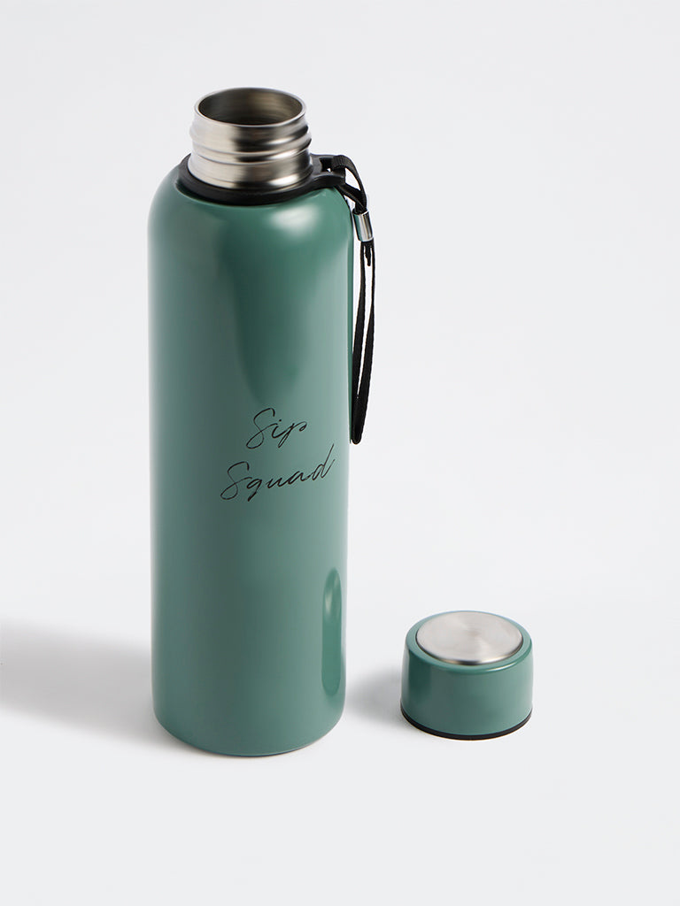 Westside Home Teal Text-Detail Water Bottle - 850ml