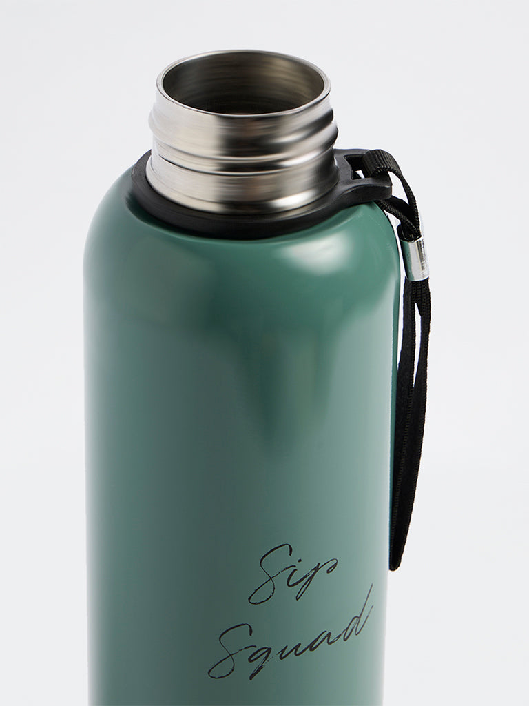 Westside Home Teal Text-Detail Water Bottle - 850ml