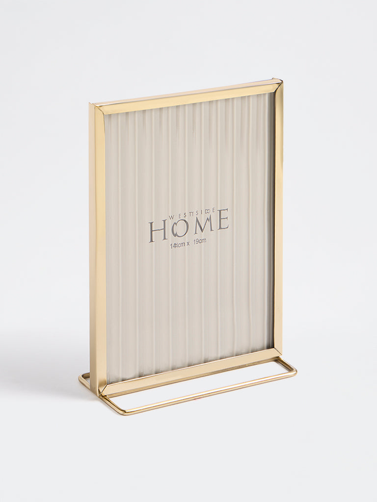 Westside Home Gold Metal Rectangular Photo Frame