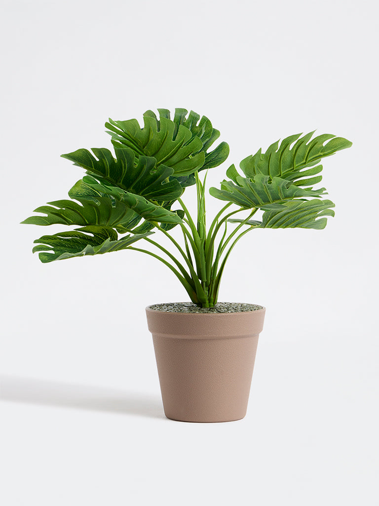 Westside Home Green Artificial Monstera Plant