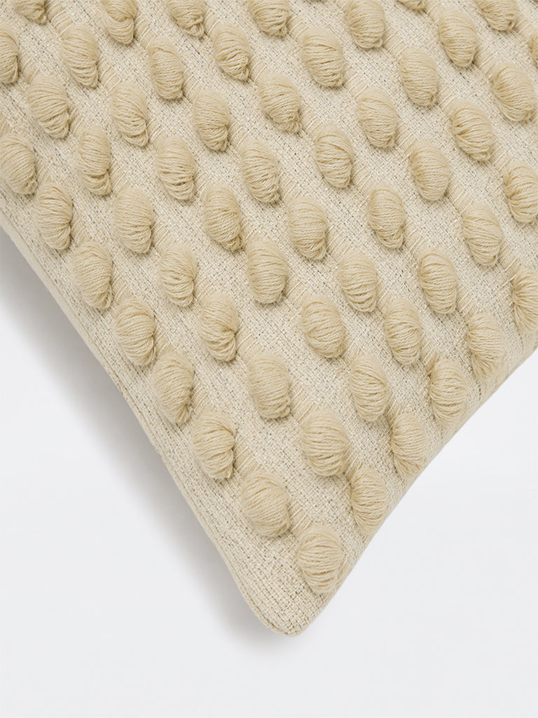 Westside Home Off-White Popcorn Textured Cushion Cover
