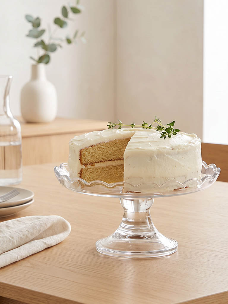 Westside Home Clear Glass Cake Stand