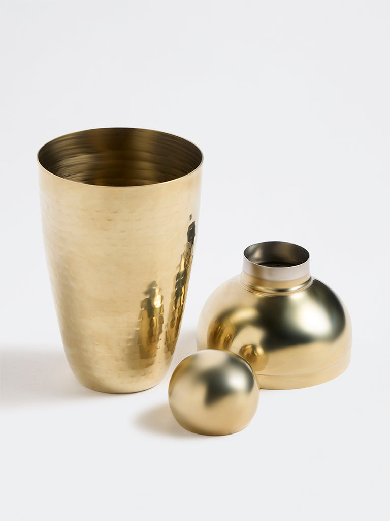 Westside Home Gold Textured Cocktail Shaker