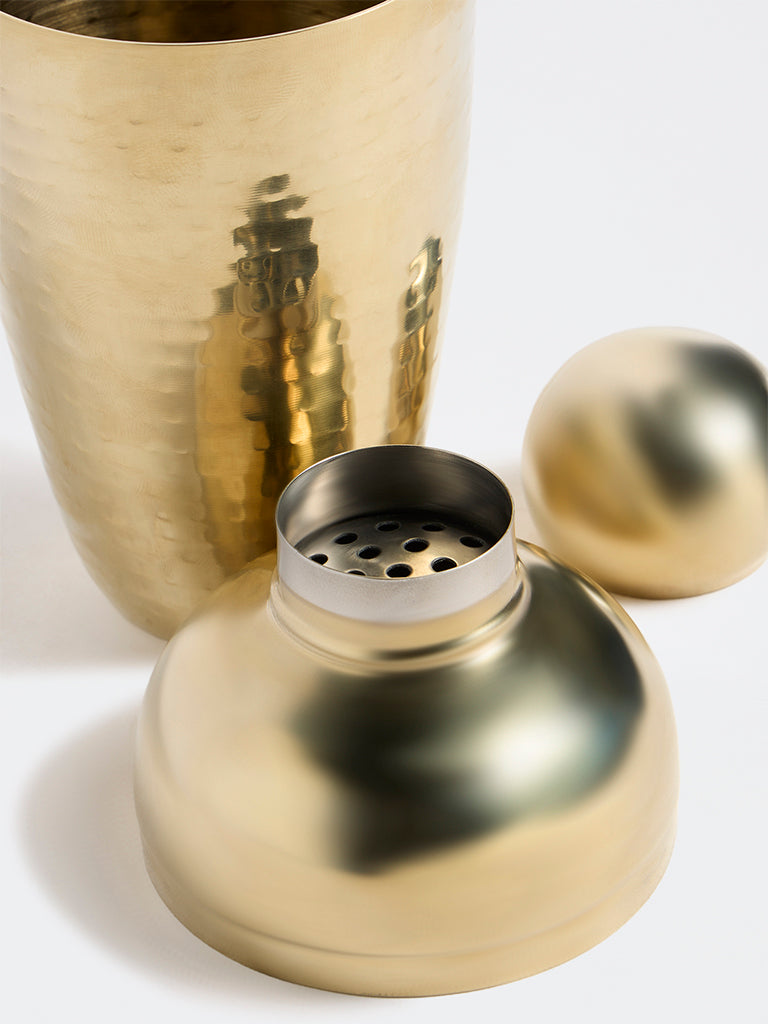 Westside Home Gold Textured Cocktail Shaker