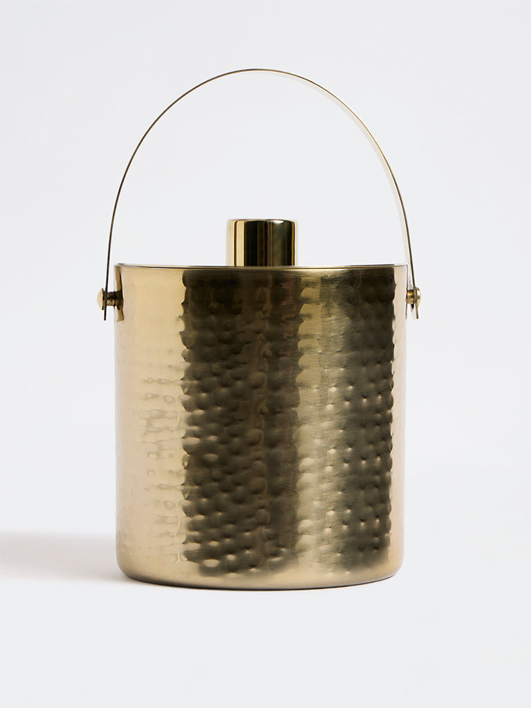 Westside Home Gold Textured Ice Bucket