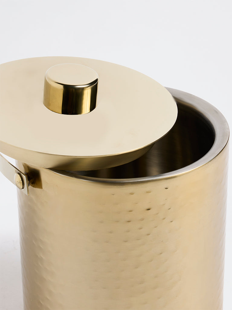 Westside Home Gold Textured Ice Bucket