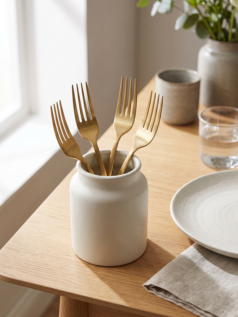Westside Home Gold Stainless Steel Forks - Set of 4