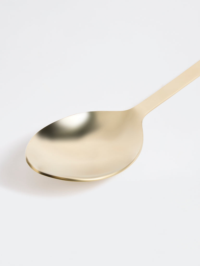 Westside Home Gold Flat Handle Serving Spoon