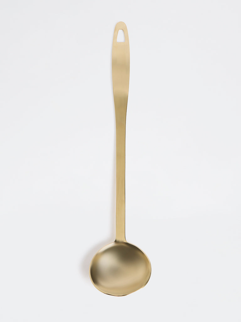 Westside Home Gold Flat Handle Ladle
