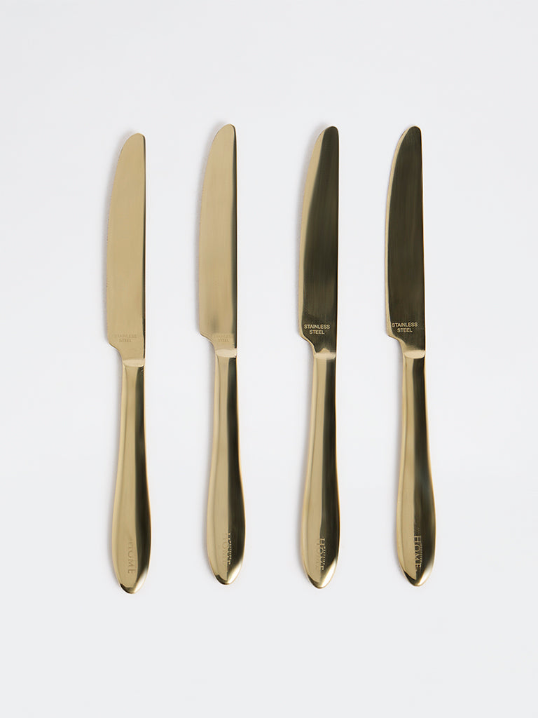 Westside Home Gold Stainless Steel Butter Knives - Set of 4