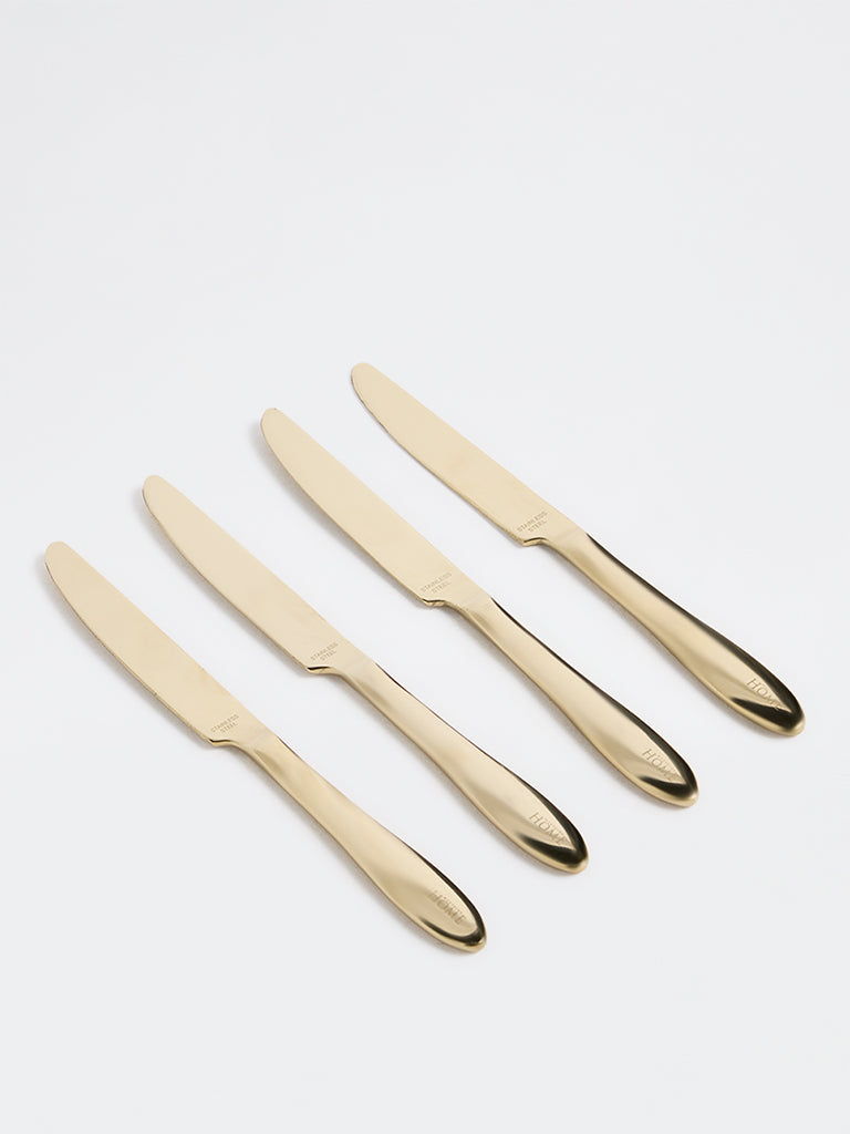 Westside Home Gold Stainless Steel Butter Knives - Set of 4