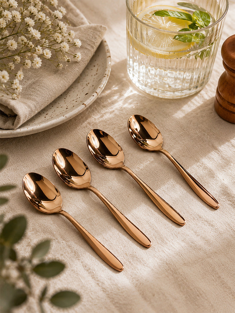 Westside Home Copper Table Spoons - Set of 4