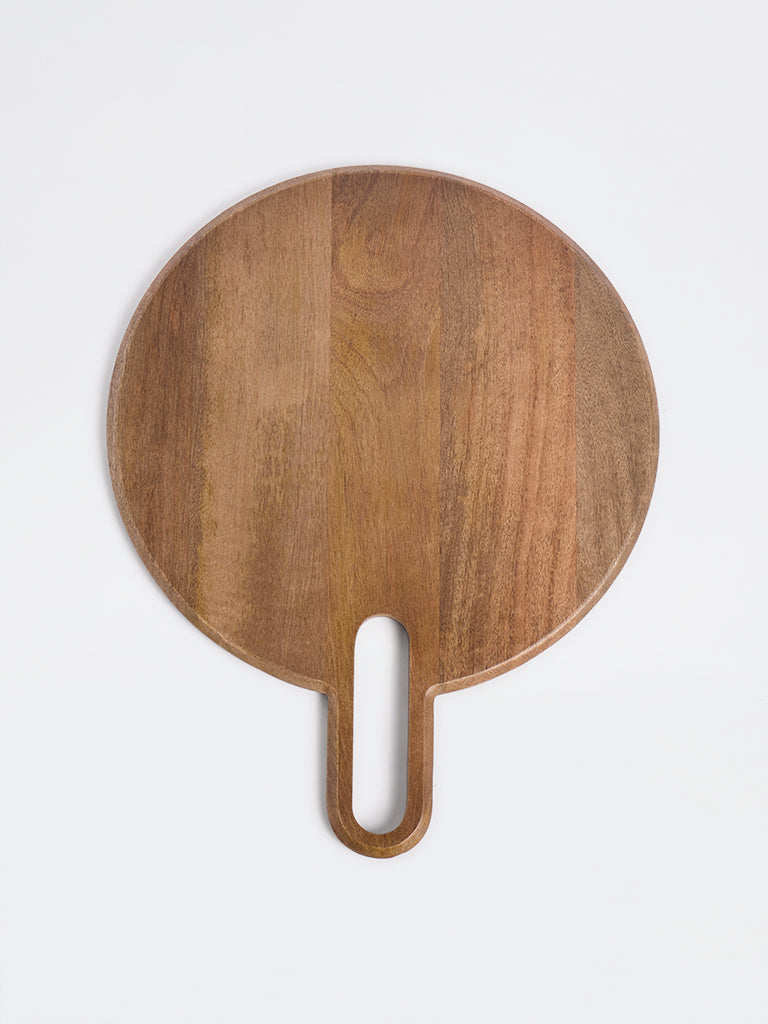 Westside Home Brown Circular Wooden Chopping Board