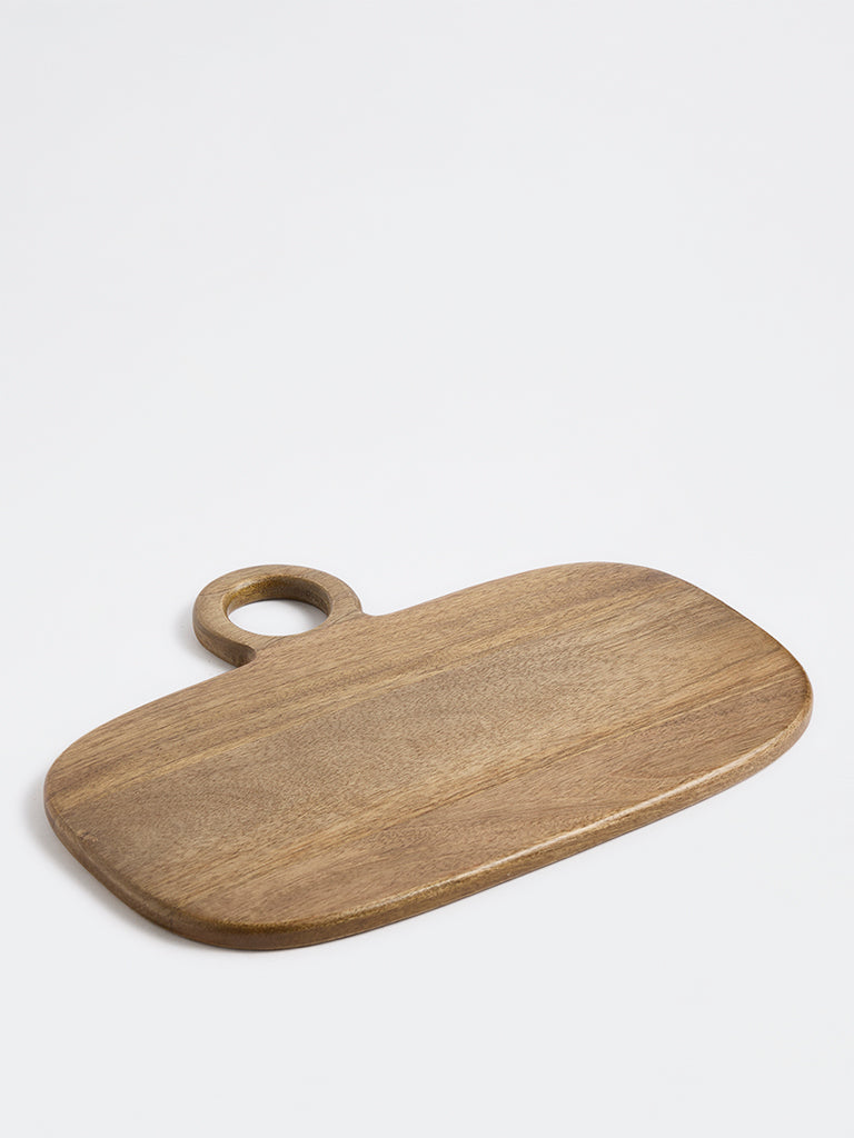Westside Home Light Brown Wooden Rectangular Chopping Board