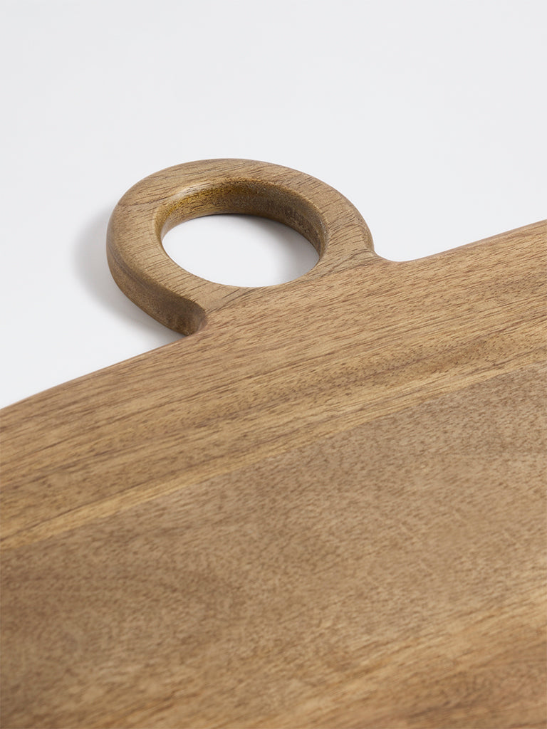Westside Home Light Brown Wooden Rectangular Chopping Board