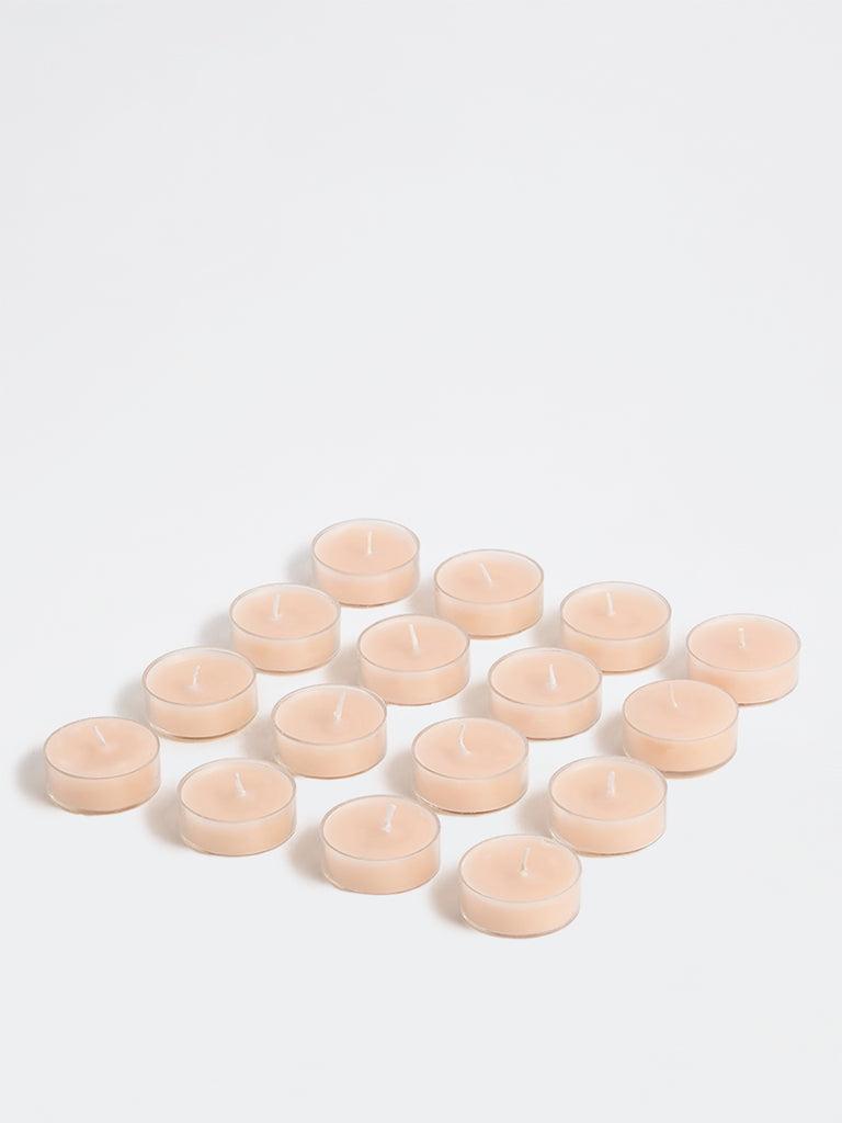 Westside Home Peach Tealight Candles - Pack of 16