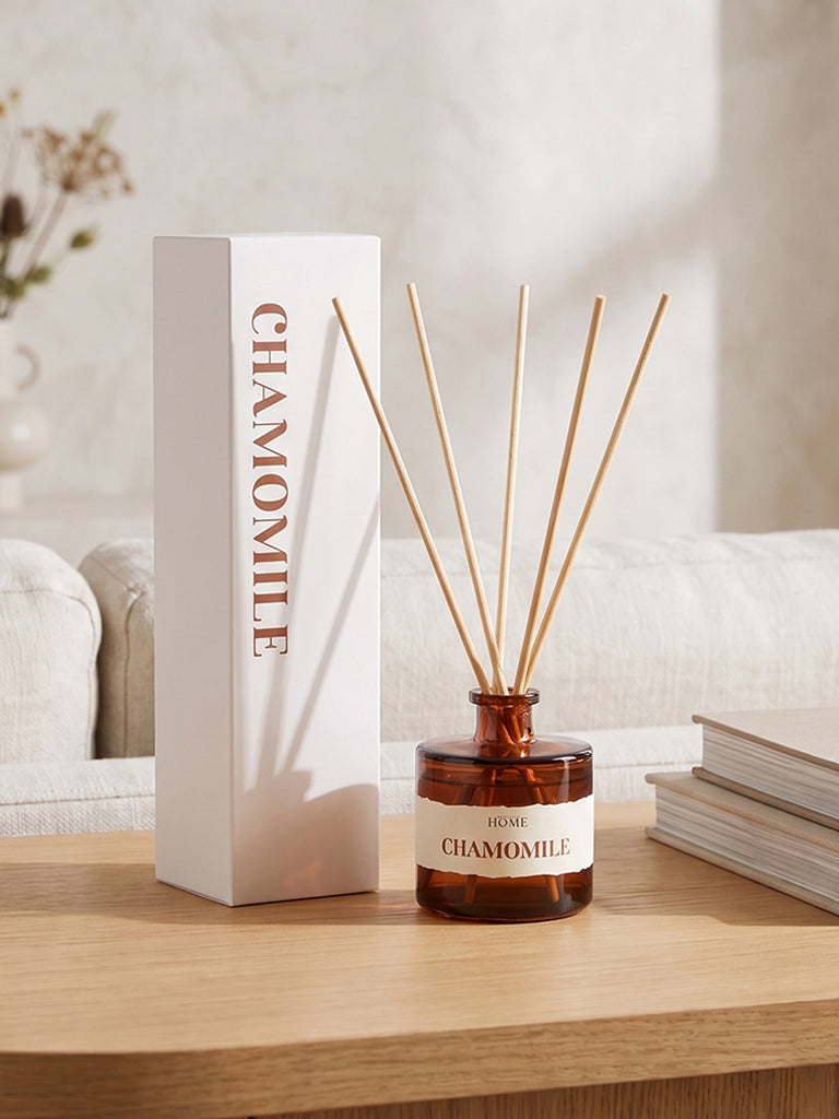 Westside Home Chamomile Glass Diffuser with Five Reed Sticks